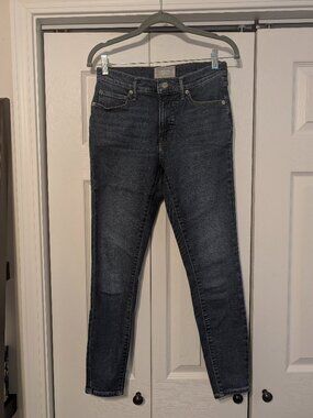 Everlane The Authentic Skinny Jeans High Waisted Dark Wash Size 27